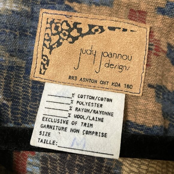 Vintage Judy  Joannou Blazer Jacket Womens Granny 80s 90s Southwestern - Picture 2 of 7